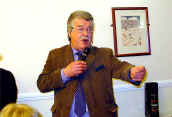 Tony Russell (Publicity Officer) vents fury as the Master of Ceremonies