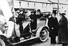 Count Plunkett with cca 1910 Unidentified Tourer in Longford, Ireland