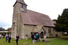 which involves visiting St Mary's church next door.